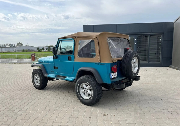 Jeep Wrangler cena 64700 przebieg: 152000, rok produkcji 1992 z Swarzędz małe 191